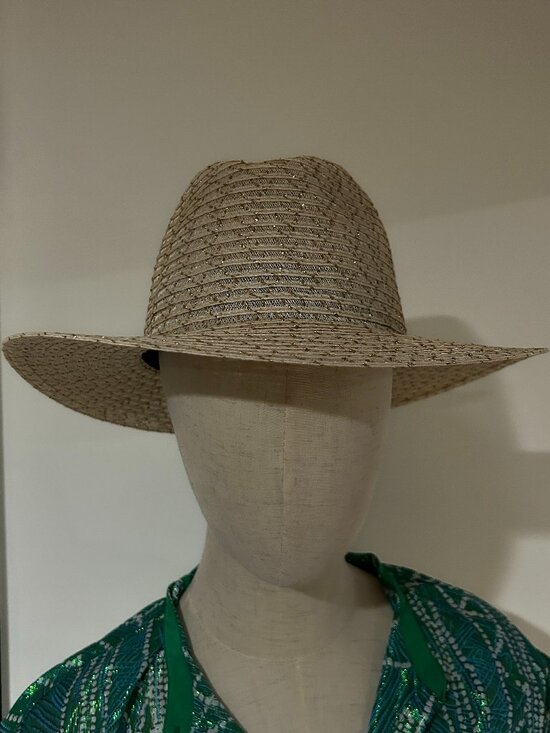 Eugenia Kim Courtney metallic hemp-blend hat main image 6